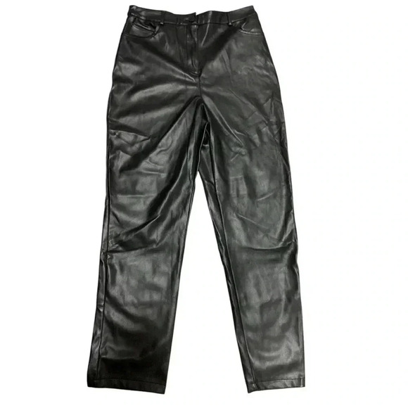 ACW STRAIGHT LEG LEATHER PANTS SIZE 9 Women - Picture 1 of 7